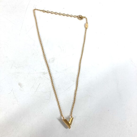 LOUIS VUITTON Gold Pearl Necklace - Picture 7 of 8